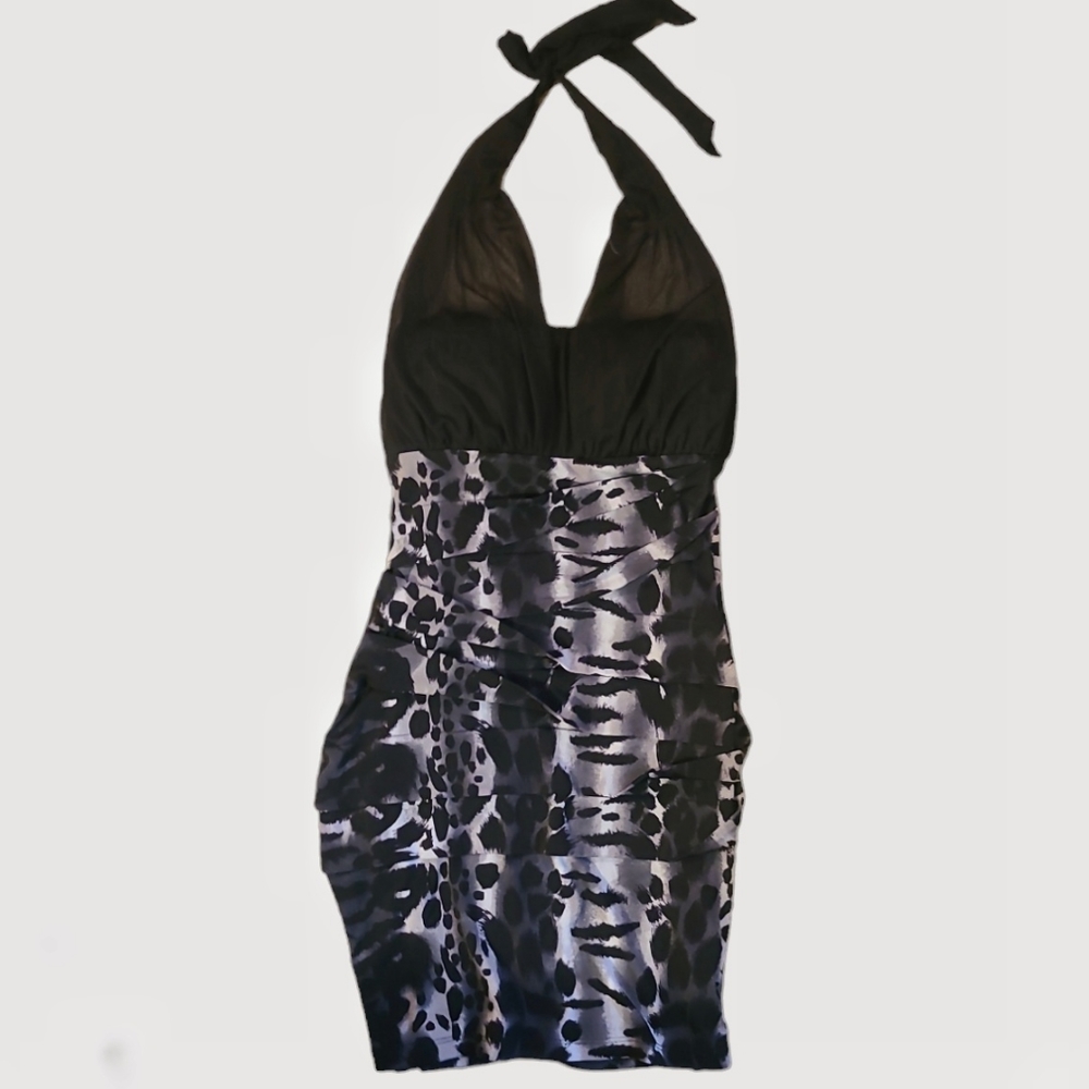 BodyCon Animal Print Halter Dress